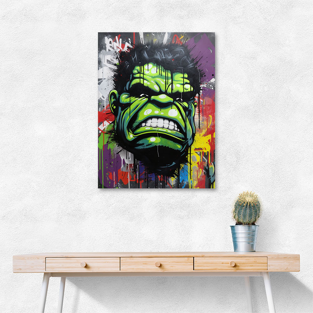 Hulk Graffiti Style Wall Art