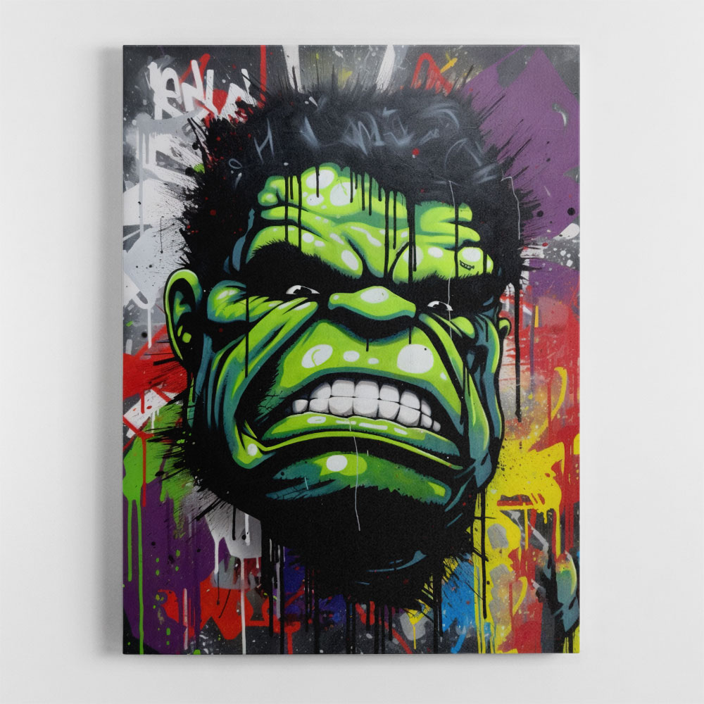 Hulk Graffiti Style Wall Art