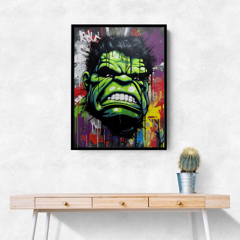 Hulk Graffiti Style Wall Art