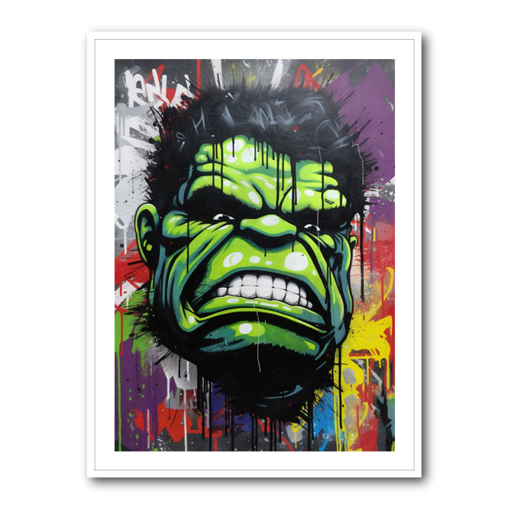 Hulk Graffiti Style Wall Art