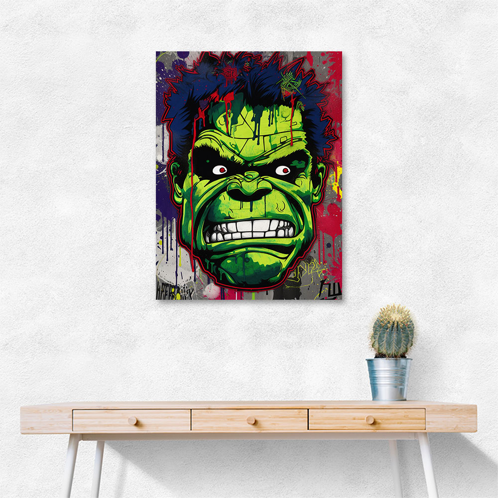 Hulk Graffiti Style 1 Wall Art