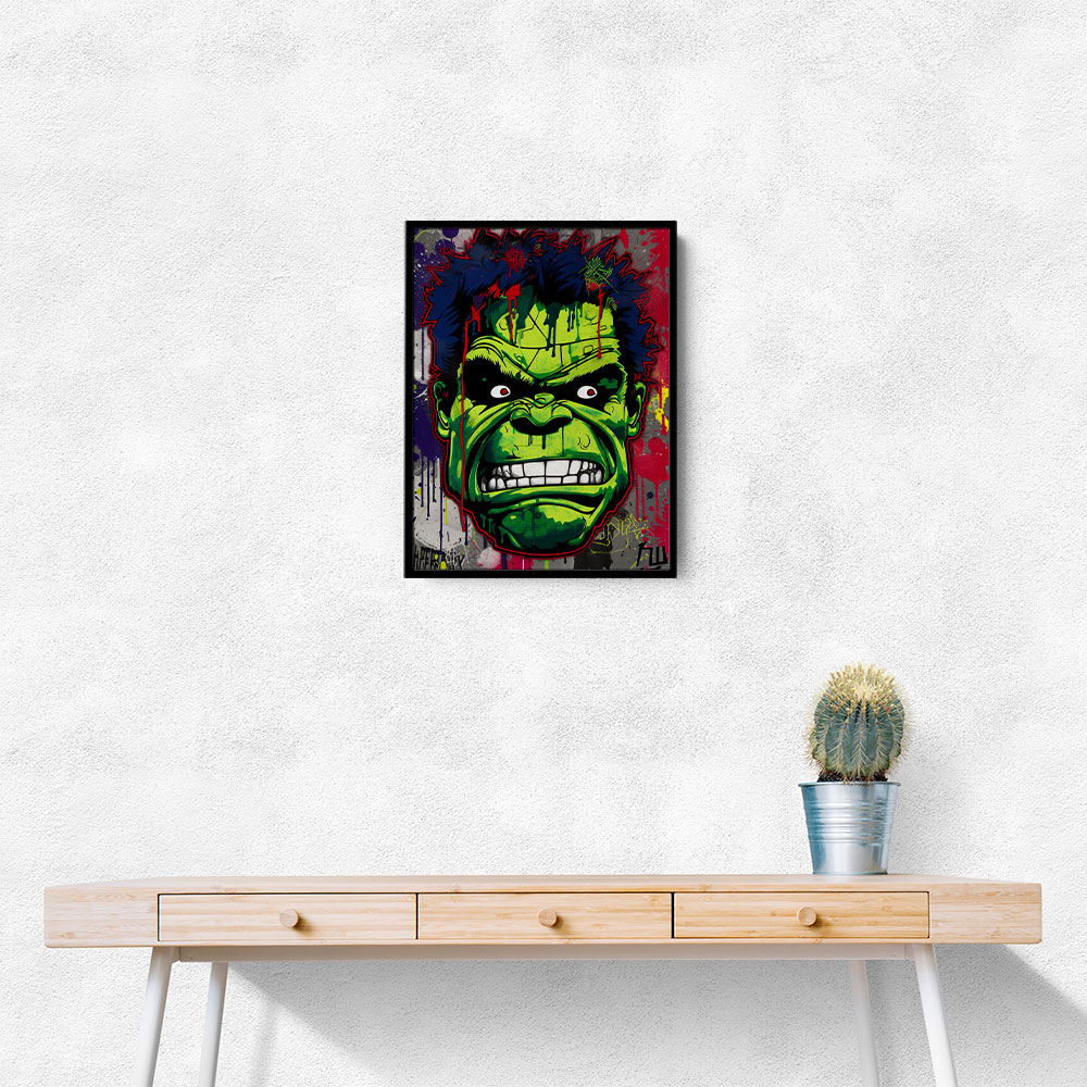 Hulk Graffiti Style 1 Wall Art