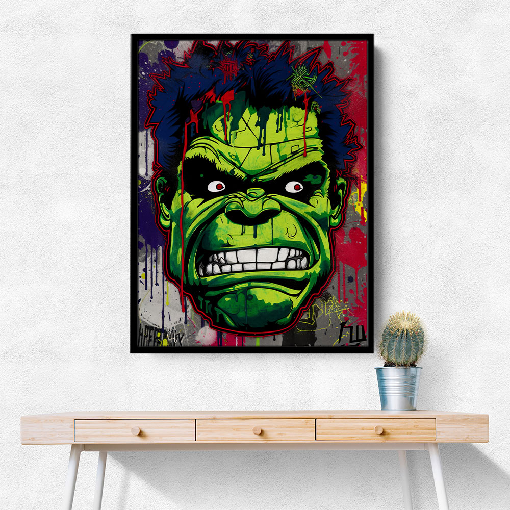 Hulk Graffiti Style 1 Wall Art