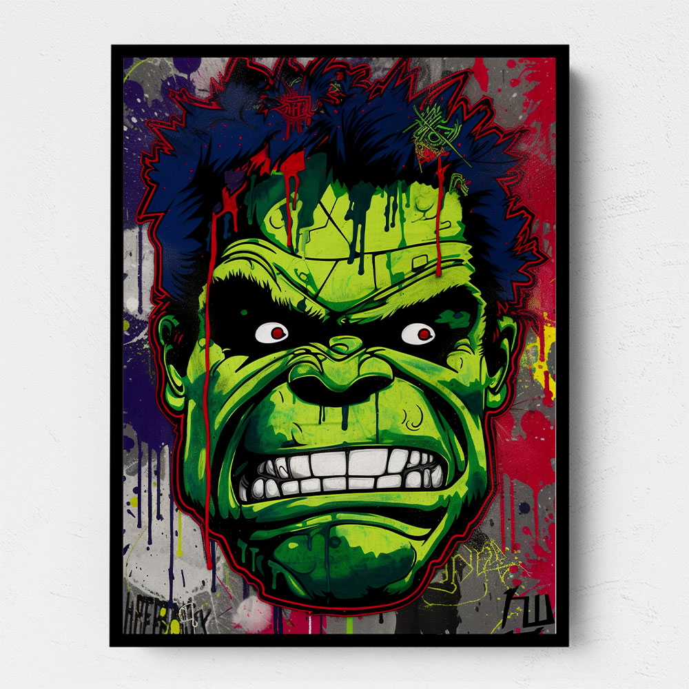 Hulk Graffiti Style 1 Wall Art