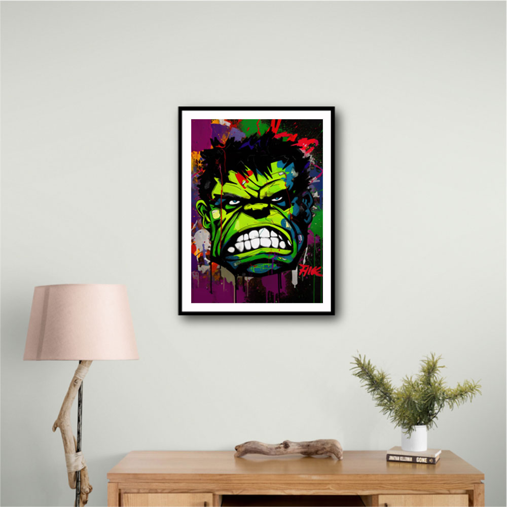 Hulk Graffiti Style 1 Wall Art