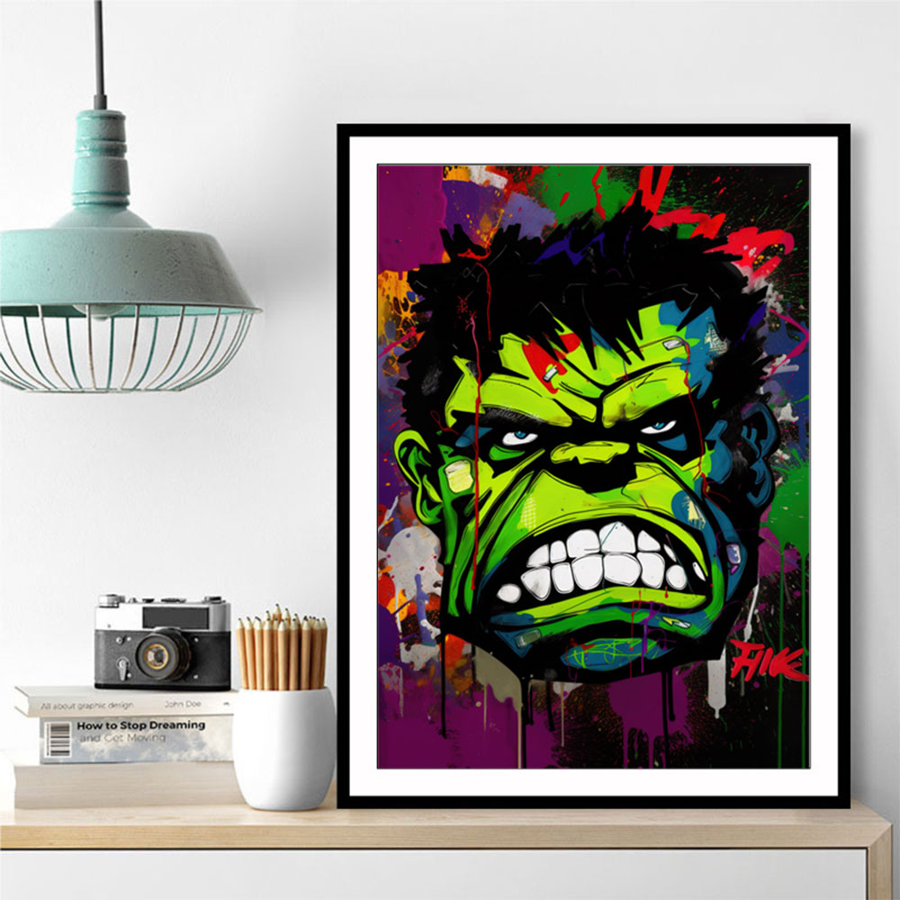 Hulk Graffiti Style 1 Wall Art