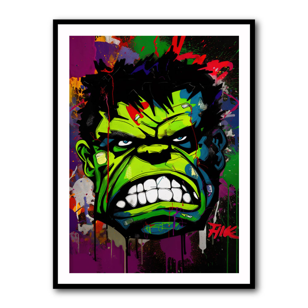 Hulk Graffiti Style 1 Wall Art