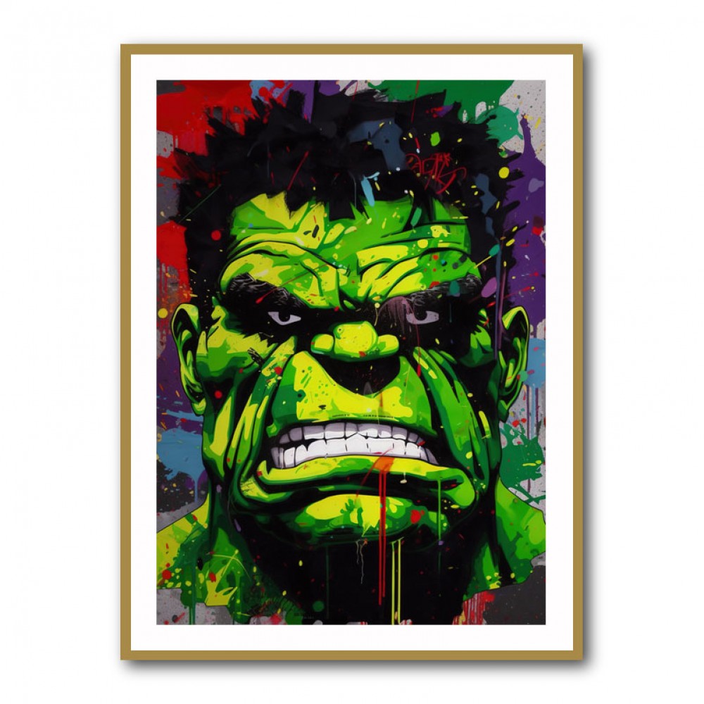 Hulk Graffiti Style 2 Wall Art