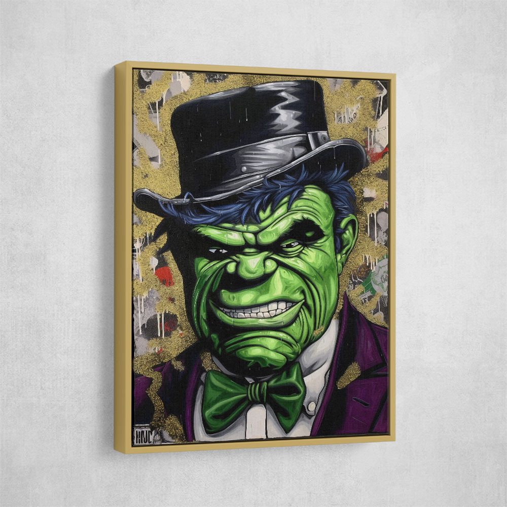 Hulk In a Hat Graffiti Style Wall Art