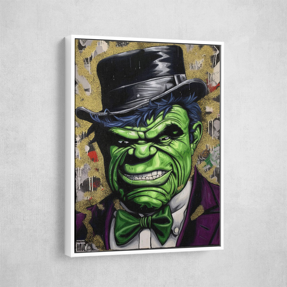 Hulk In a Hat Graffiti Style Wall Art Hulk In a Hat Graffiti Style Wall Art
