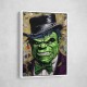 Hulk In a Hat Graffiti Style Wall Art