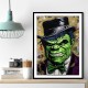 Hulk In a Hat Graffiti Style Wall Art Hulk In a Hat Graffiti Style Wall Art