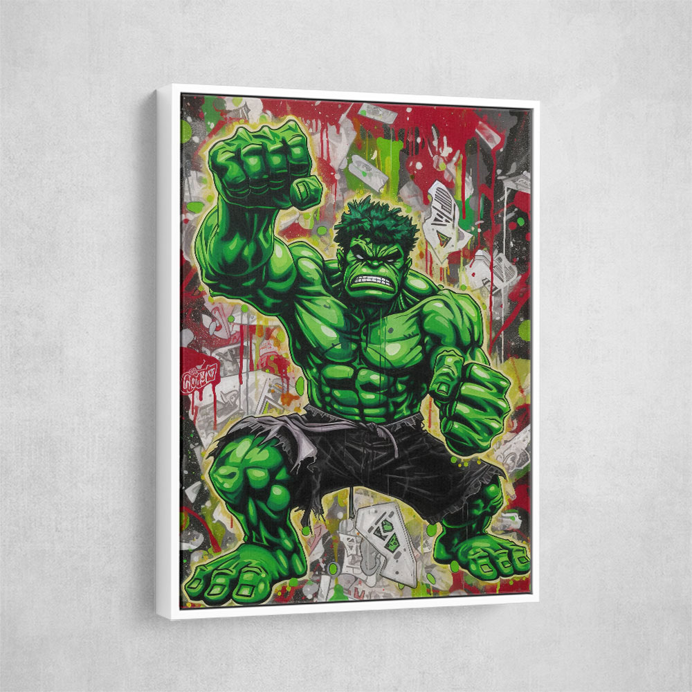 Incredible Hulk Graffiti Style Wall Art