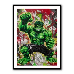 Incredible Hulk Graffiti Style Wall Art