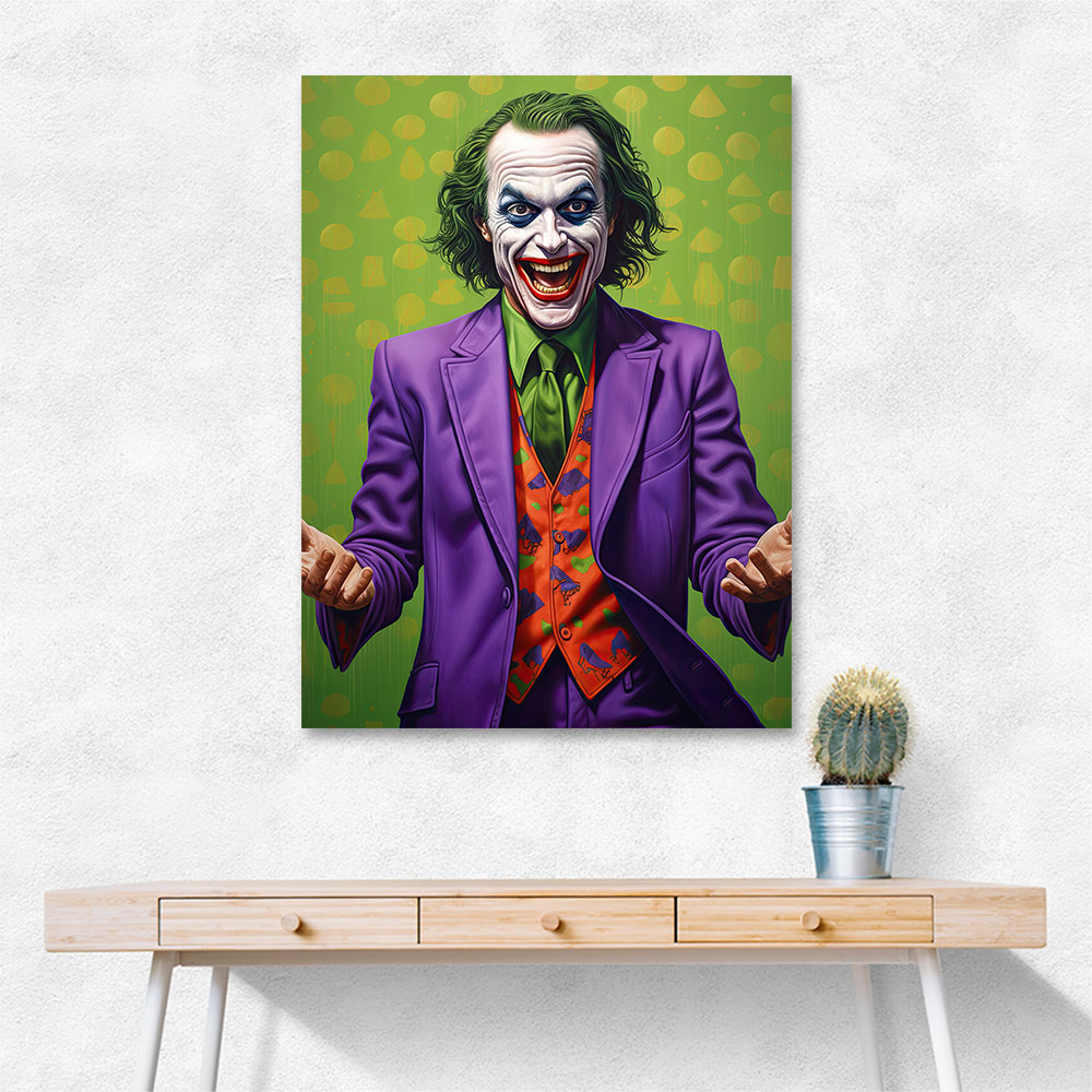 The Joker Green Wall Art