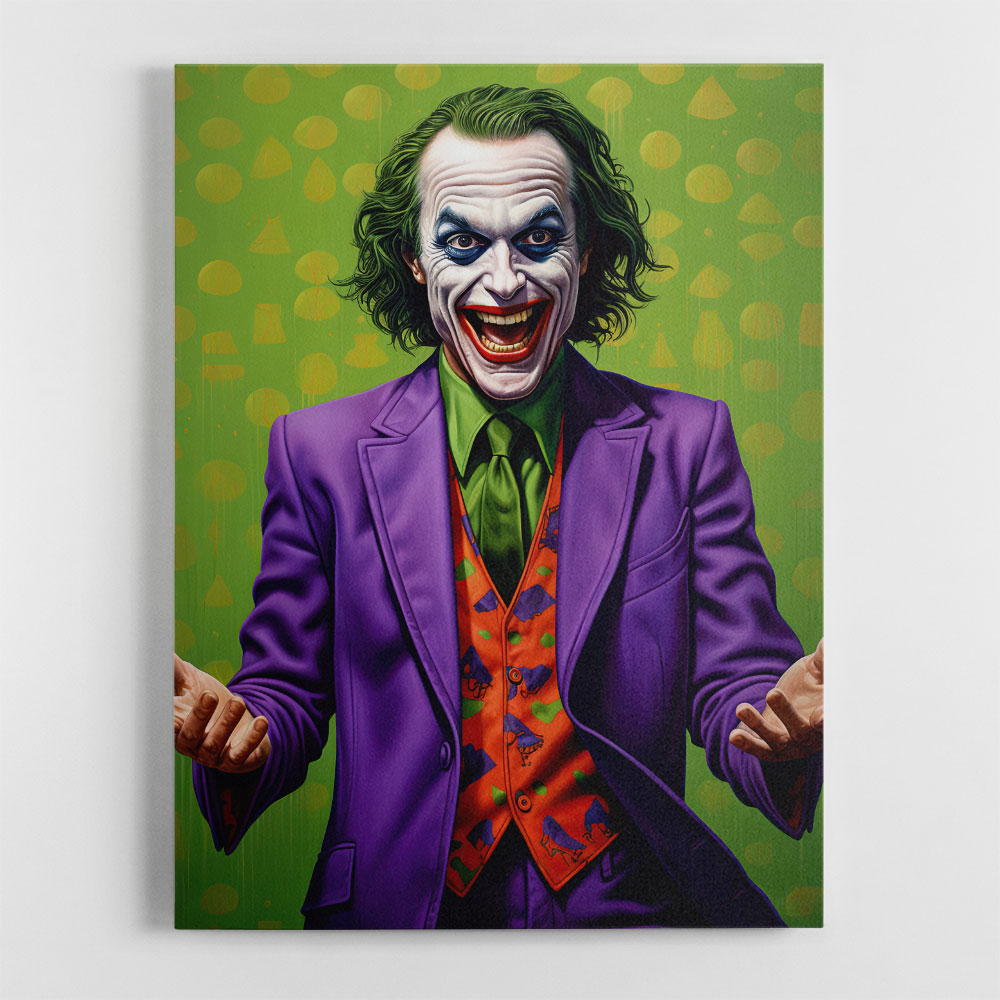 The Joker Green Wall Art