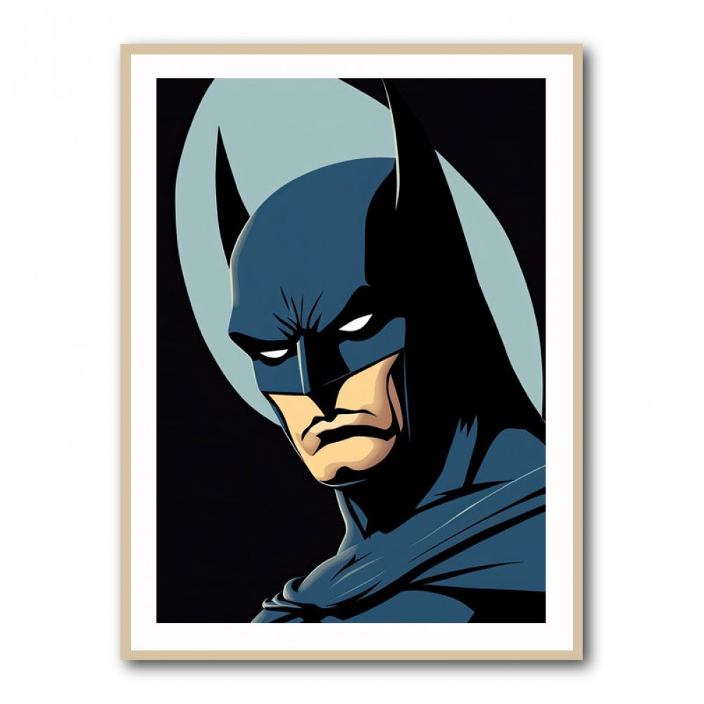 Batman Illustration Wall Art