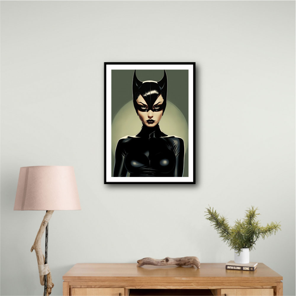 Catwoman Illustrated 1 Wall Art