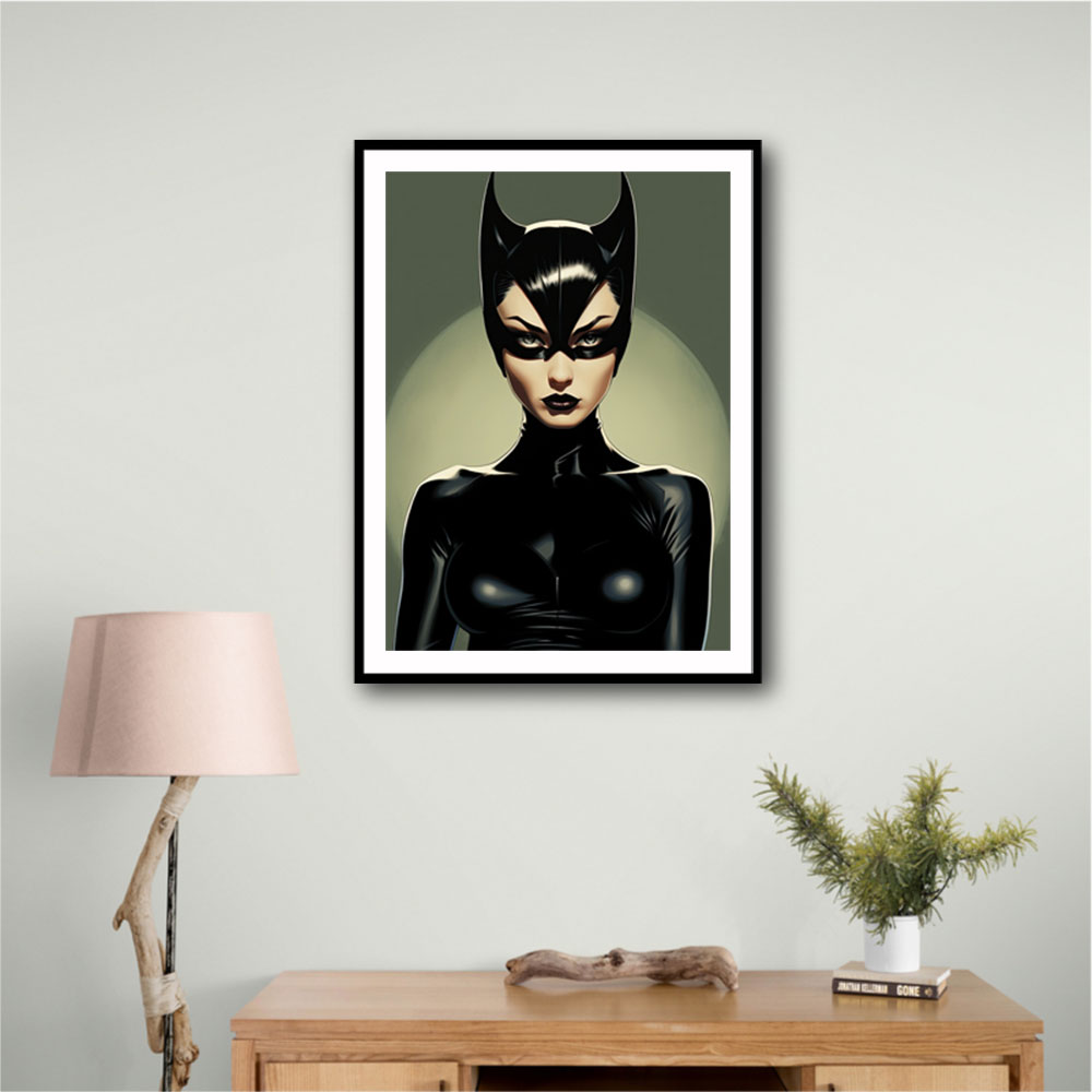 Catwoman Illustrated 1 Wall Art