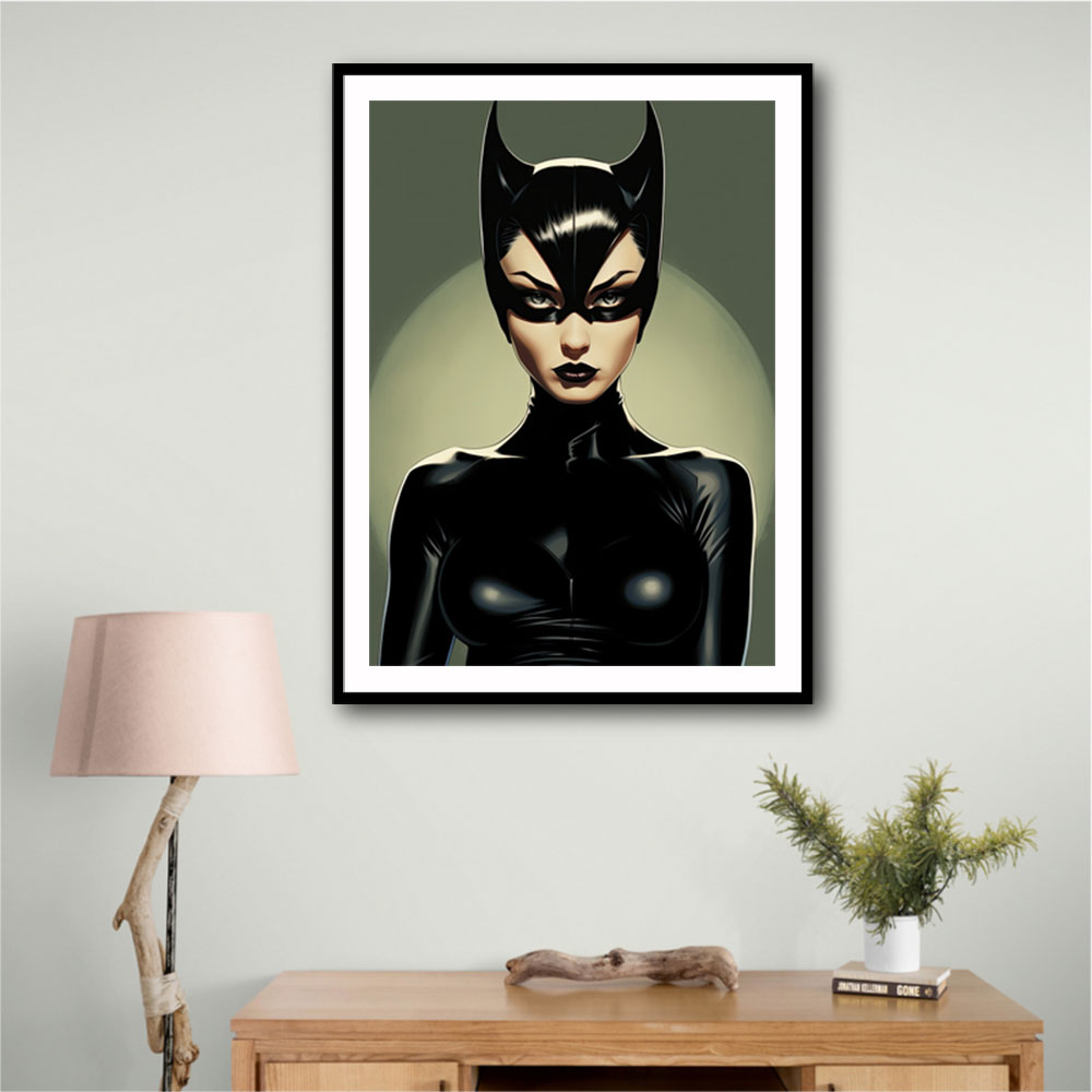 Catwoman Illustrated 1 Wall Art