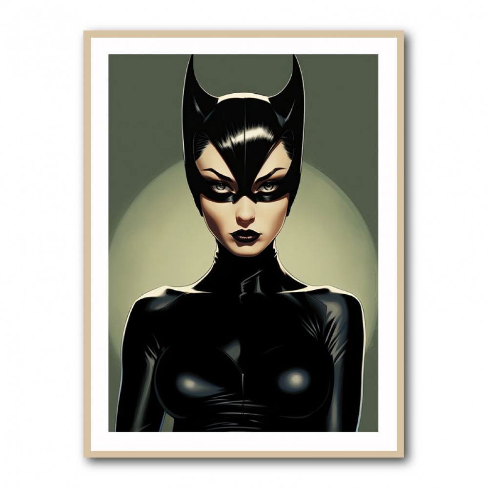 Catwoman Illustrated 1 Wall Art