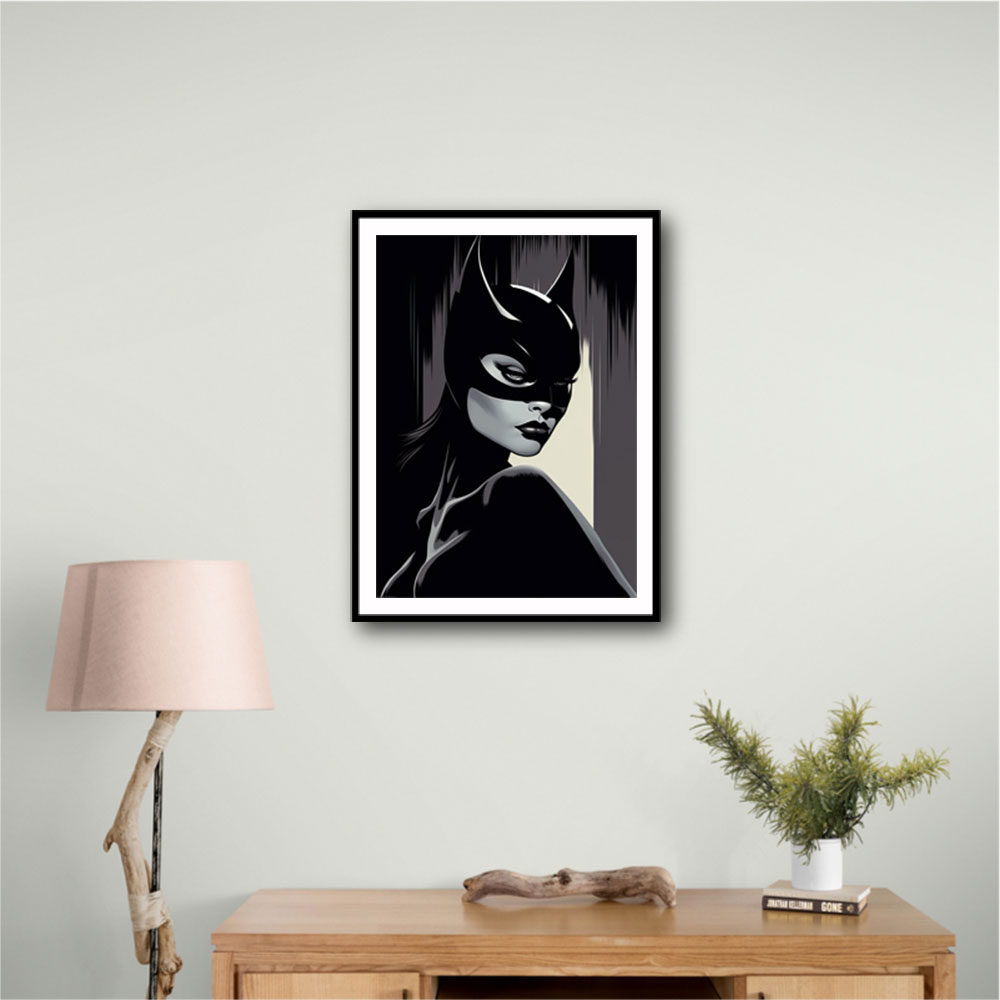 Catwoman Illustrated 2 Wall Art