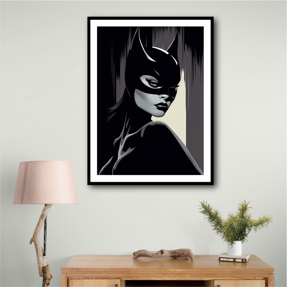 Catwoman Illustrated 2 Wall Art