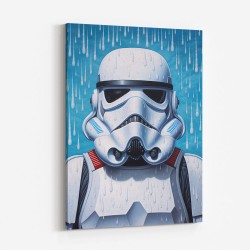 Storm Trooper In The Rain Wall Art