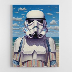 Storm Trooper At the Beach Wall Art