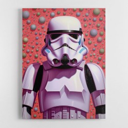 Storm Trooper In Pink Wall Art