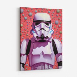 Storm Trooper In Pink Wall Art