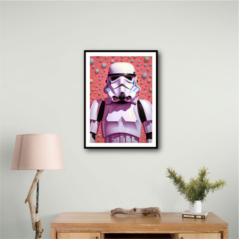 Storm Trooper In Pink Wall Art Storm Trooper In Pink Wall Art