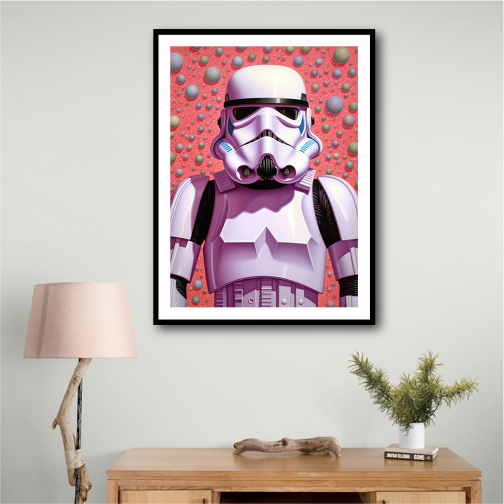 Storm Trooper In Pink Wall Art Storm Trooper In Pink Wall Art