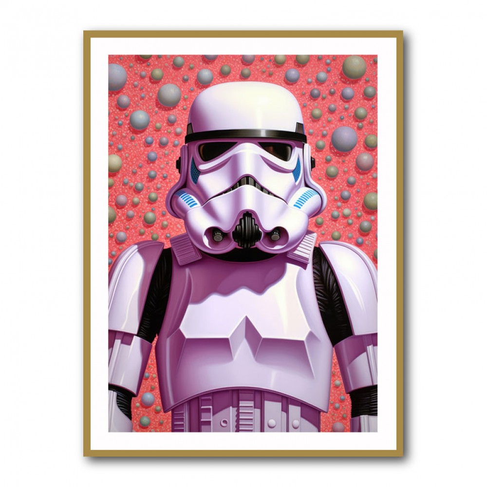 Storm Trooper In Pink Wall Art Storm Trooper In Pink Wall Art
