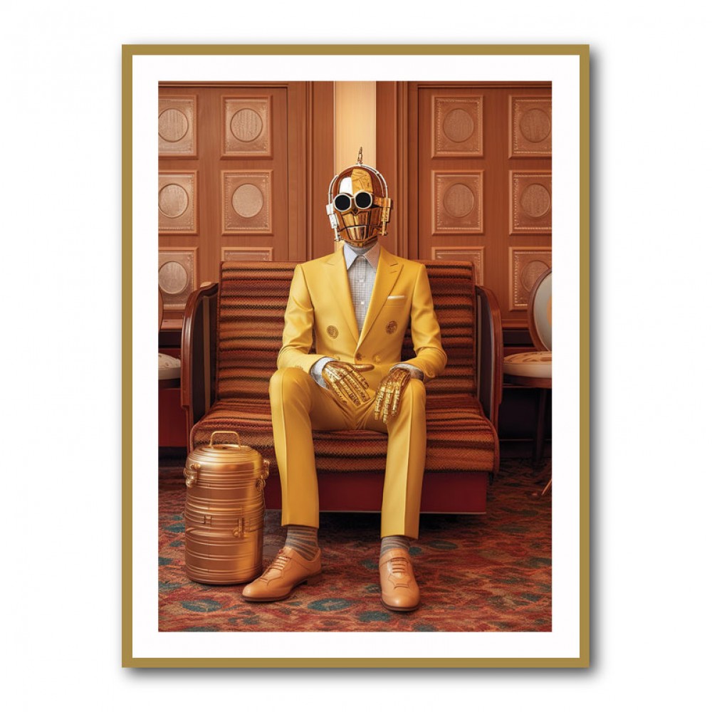 C-3PO Waiting For His Date Wall Art