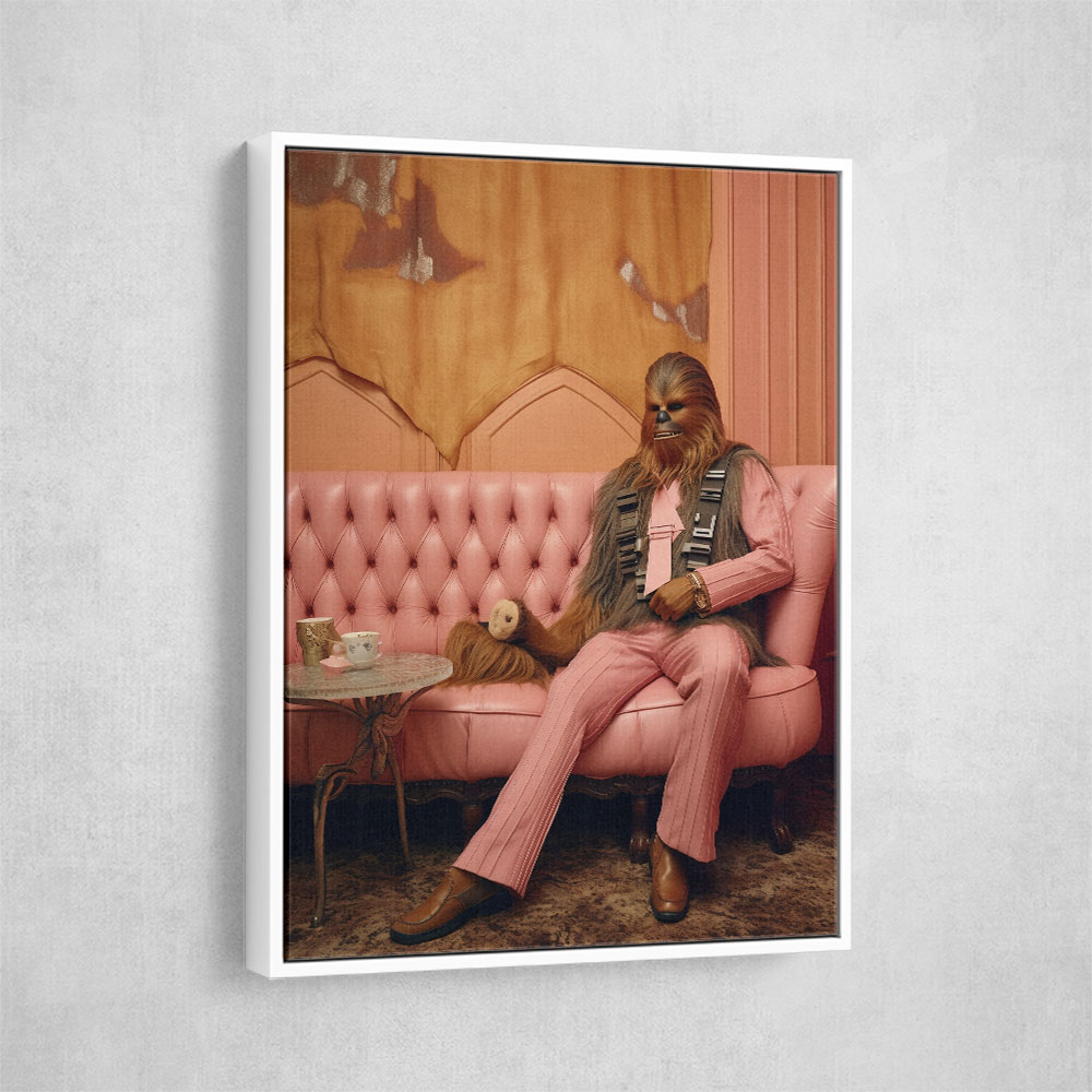 Chewbacca in Pink Wall Art