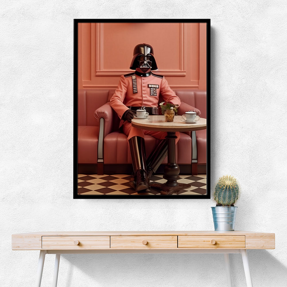 Luke Skywalker Star Wars painting Guerre Stellari dipinto Coffee