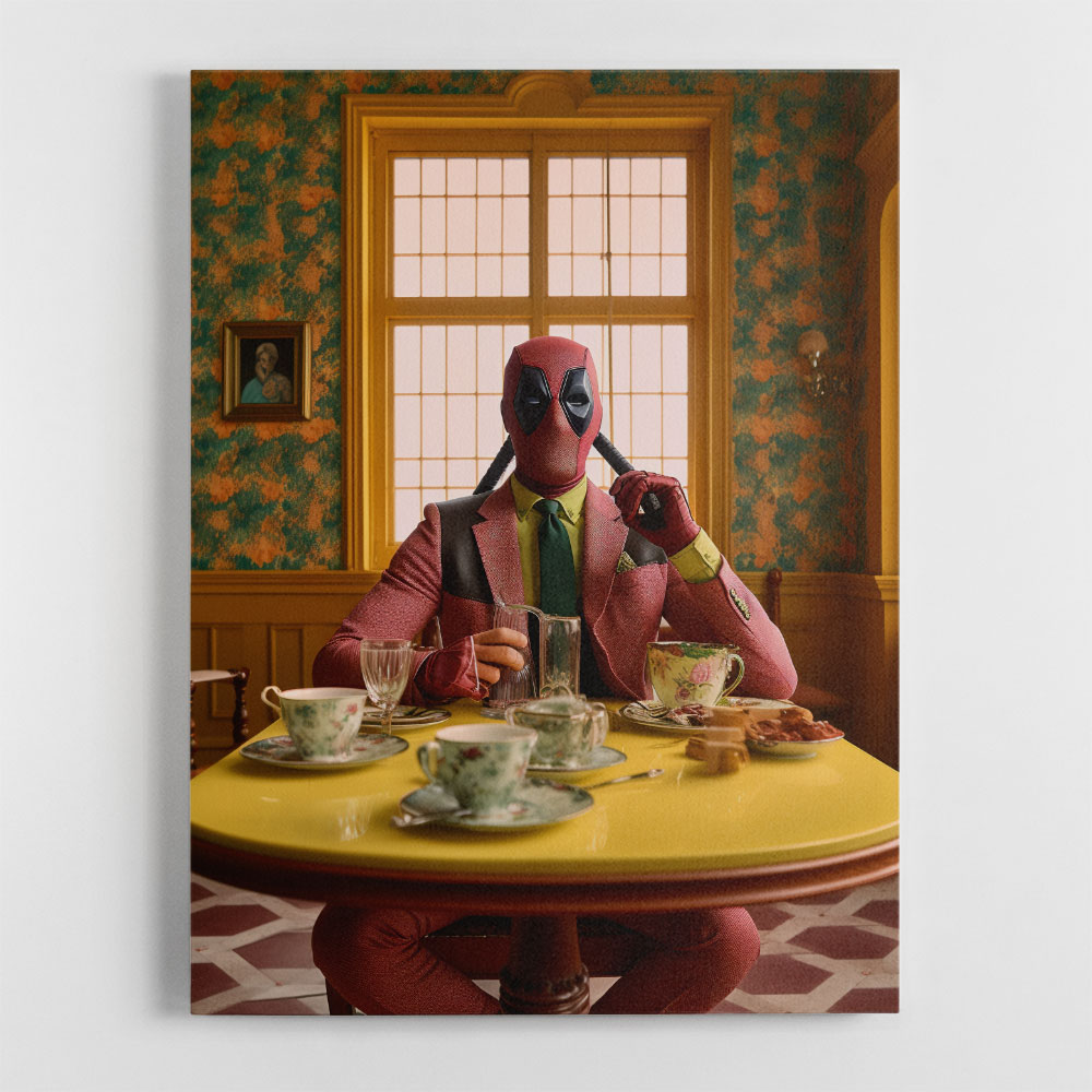 Deadpool At Lunch Wall Art