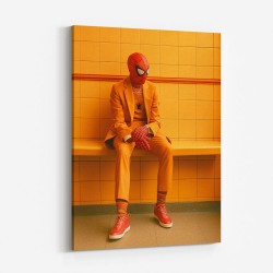 Spiderman In His Yellow Suit Wall Art