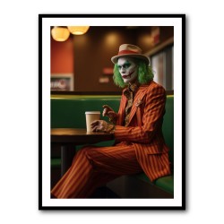 The Joker Coffee Time Wall Art