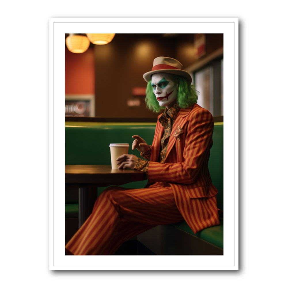 The Joker Coffee Time Wall Art The Joker Coffee Time Wall Art