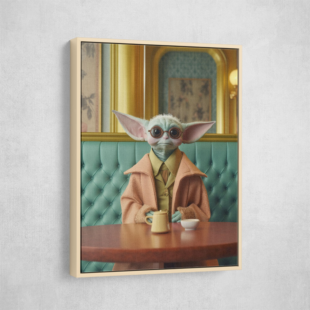 Yoda Coffee Time Wall Art