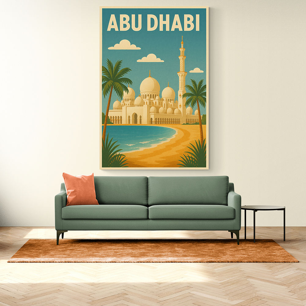 Abu Dhabi - UAE Travel Poster Abu Dhabi - UAE Travel Poster