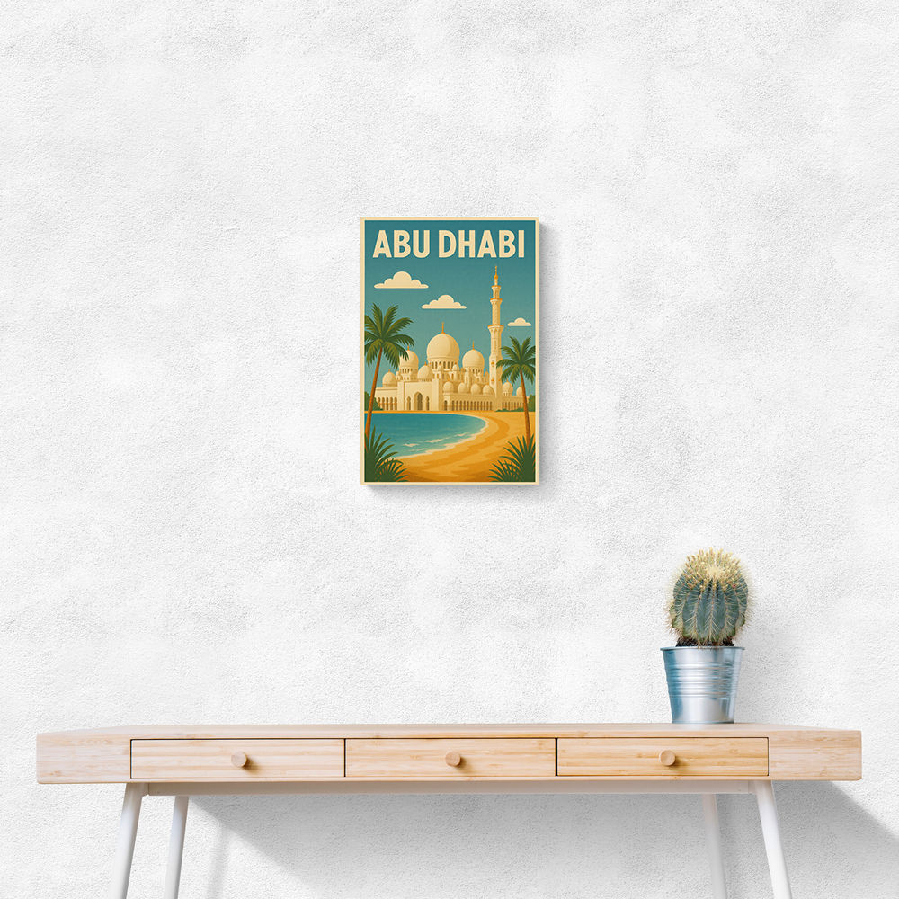 Abu Dhabi - UAE Travel Poster Abu Dhabi - UAE Travel Poster