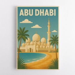 Abu Dhabi - UAE Travel Poster