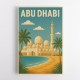 Abu Dhabi - UAE Travel Poster Abu Dhabi - UAE Travel Poster