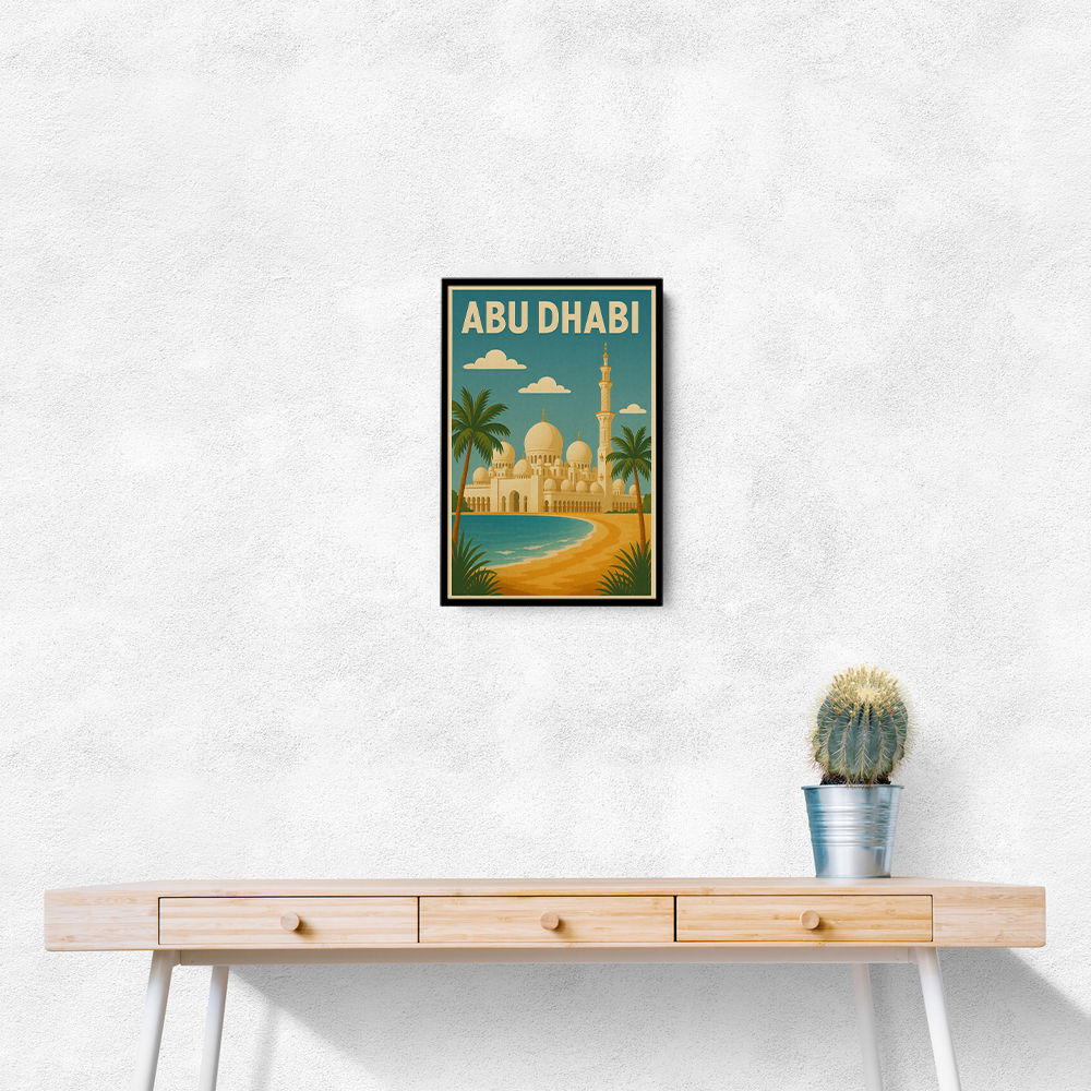 Abu Dhabi - UAE Travel Poster Abu Dhabi - UAE Travel Poster