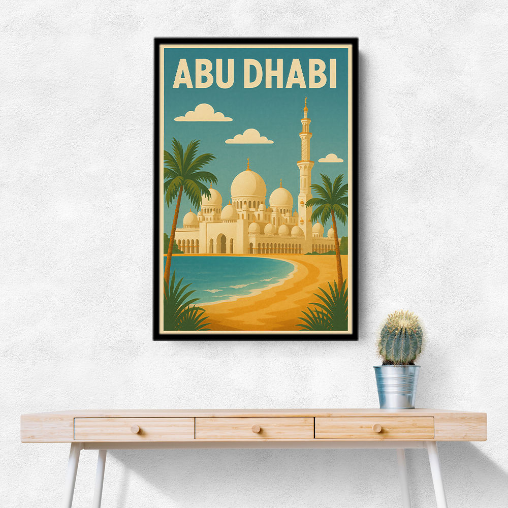 Abu Dhabi - UAE Travel Poster Abu Dhabi - UAE Travel Poster