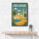 Abu Dhabi - UAE Travel Poster Abu Dhabi - UAE Travel Poster