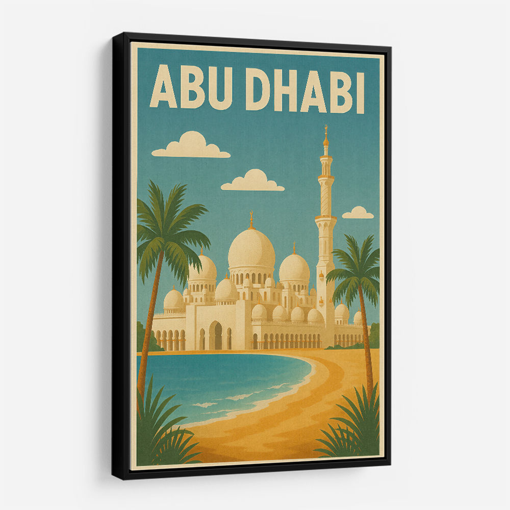Abu Dhabi - UAE Travel Poster Abu Dhabi - UAE Travel Poster